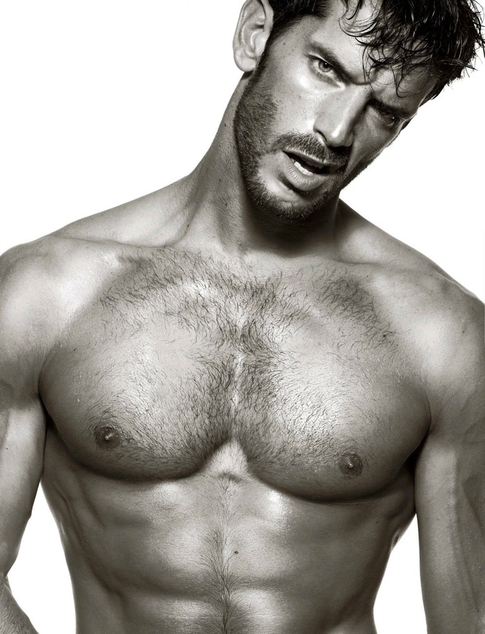 点击大图看下一张：肌肉欧美男模Oliver Baggerman裸上半身照片
