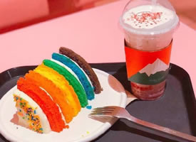 一组超级好看的彩虹蛋糕图片欣赏