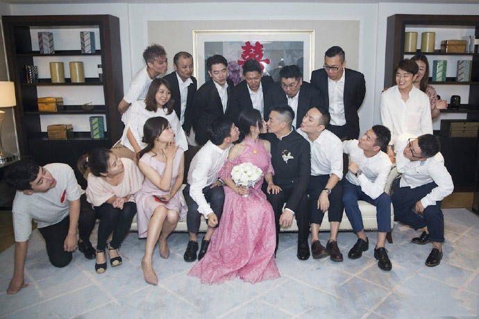 点击大图看下一张：吴中天杨子珊婚礼高清图片