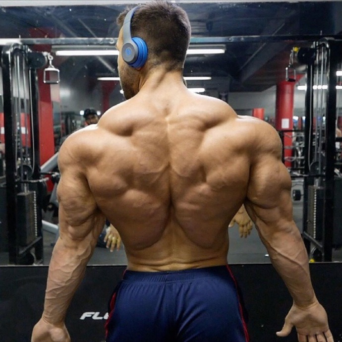 点击大图看下一张：欧美肌肉男帅哥后背肌肉写真图片
