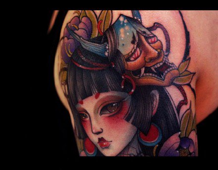 点击大图看下一张：西安纹身 西安纹身店木子刺青的18款纹身作品