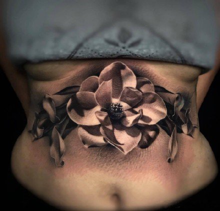 点击大图看下一张：一组欧美黑灰创意写实纹身图片