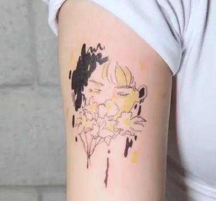 点击大图看下一张：韩国纹身师lind的小清新纹身作品