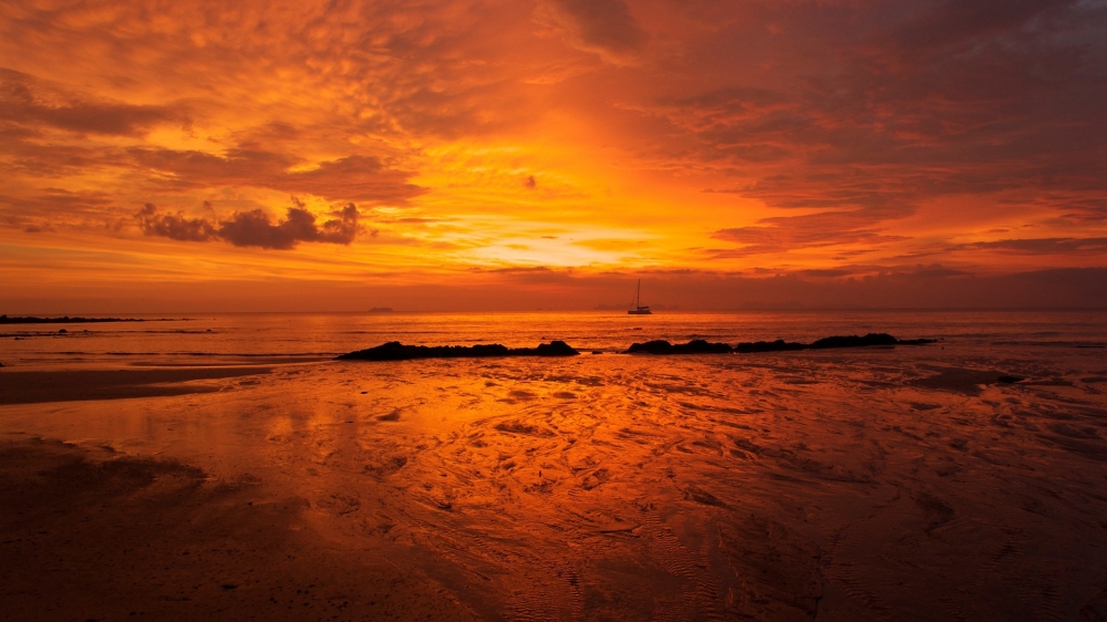 点击大图看下一张：一组唯美浪漫夕阳风景图片欣赏