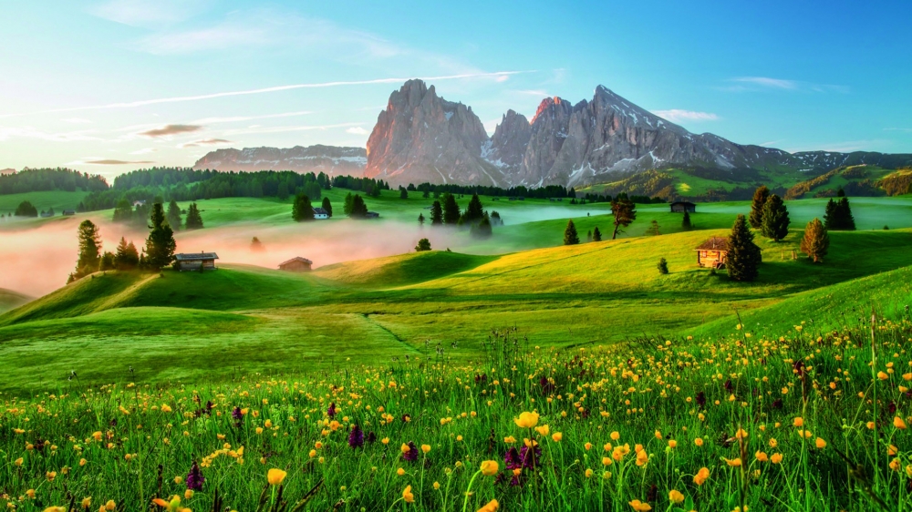 点击大图看下一张：意大利南蒂罗尔自然风光桌面壁纸