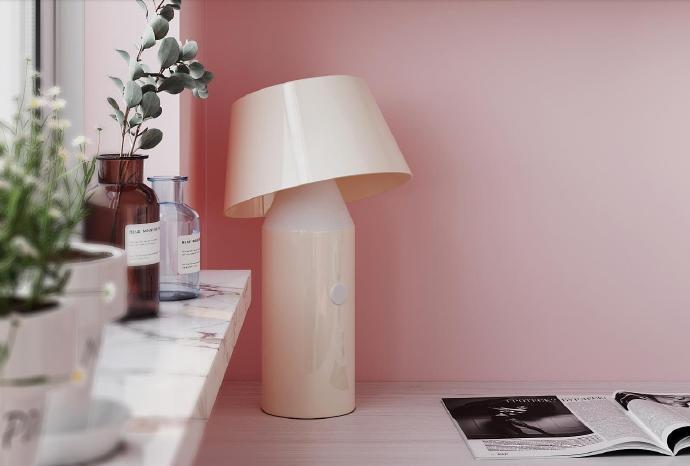 点击大图看下一张：温馨的淡粉色小户型设计