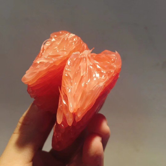 点击大图看下一张：一组酸甜可口的三红柚图片