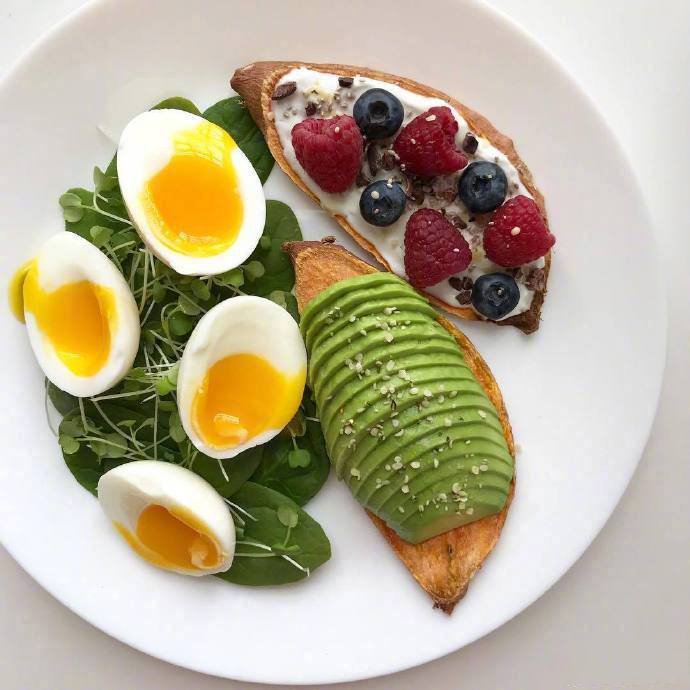点击大图看下一张：健康美味的营养早餐图片
