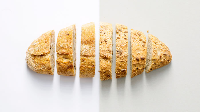 点击大图看下一张：一组好吃长不胖的谷物面包图片欣赏