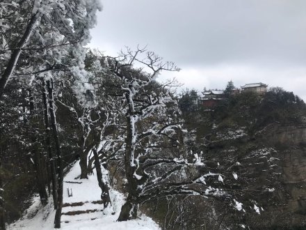 点击大图看下一张:这么美的雪景来自3月的天曌山
