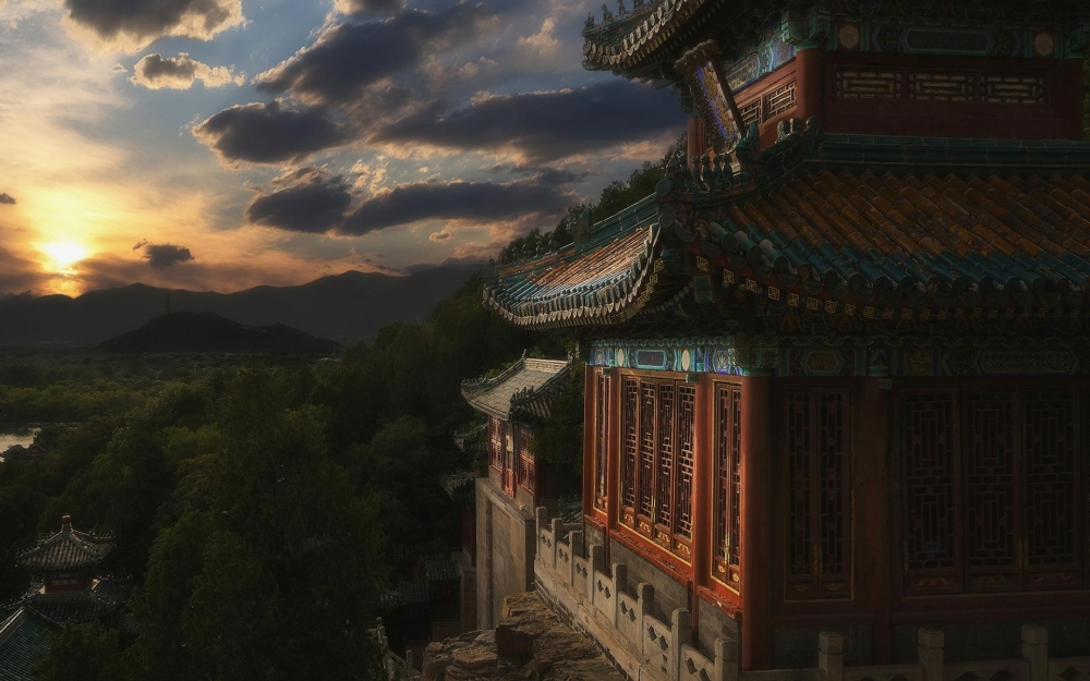 点击大图看下一张：北京颐和园唯美风景桌面壁纸