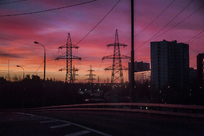点击大图看下一张：一组美丽的莫斯科黄昏美景图片欣赏