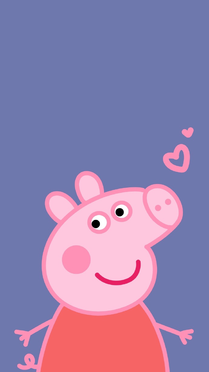 点击大图看下一张：可爱的小猪佩奇手机壁纸图片