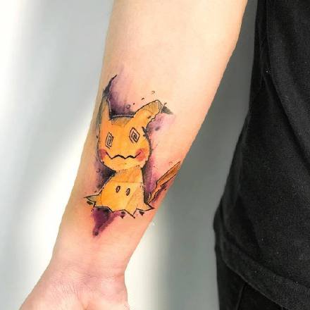 点击大图看下一张：九款小清新纹身素材图案欣赏