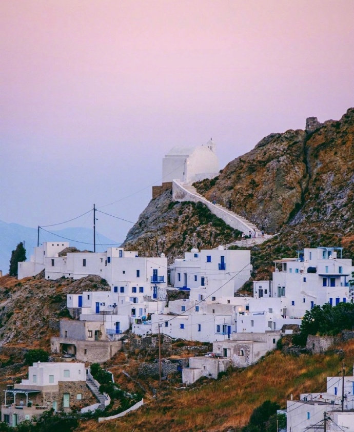 点击大图看下一张：一组傍晚的希腊图片