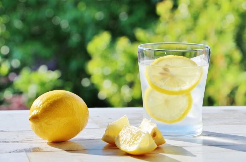 点击大图看下一张：清新爽口的柠檬泡水图片欣赏