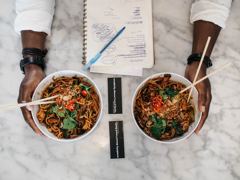 点击大图看下一张:一组美味的意大利面近距离图片