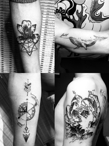 点击大图看下一张：武汉纹身锦上刺青的9款作品欣赏