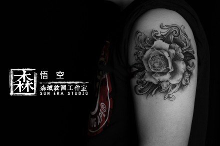 点击大图看下一张：深圳纹身 9款深圳森域纹画工作室-悟空纹身作品