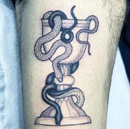点击大图看下一张：米兰纹身师Mirko Sata的9款蛇纹身图案