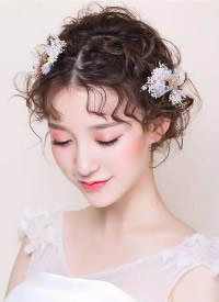 一组美丽仙气的新娘发型图片