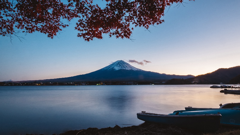 点击大图看下一张：一组富士山壮丽风光图片