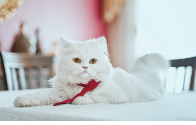 点击大图看下一张：讨人喜爱的波斯猫图片