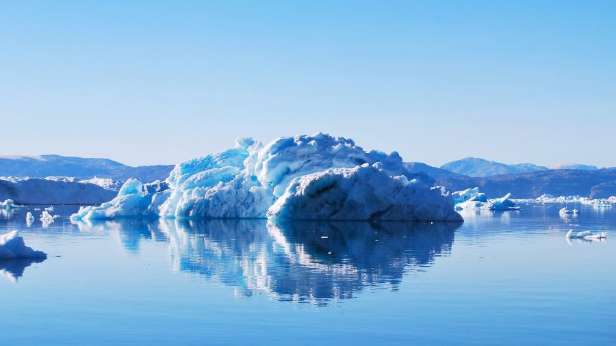 点击大图看下一张：一组极寒冰川高清图片