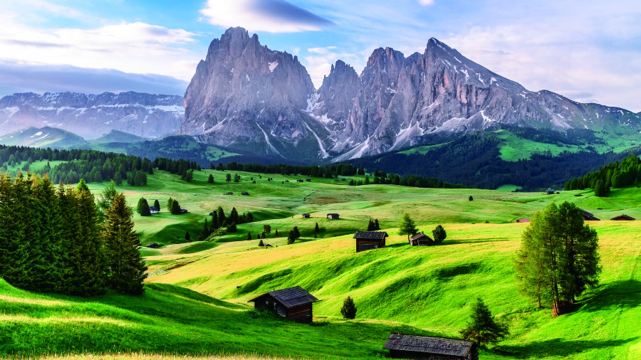 点击大图看下一张：意大利南蒂罗尔优美风景图片