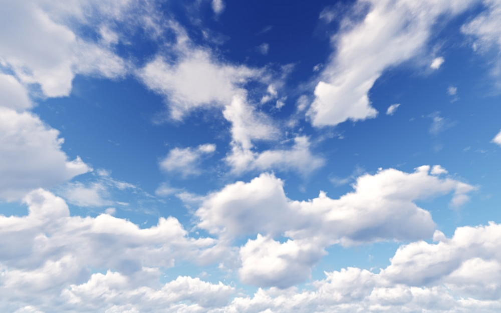 点击大图看下一张：蓝天白云唯美风景电脑壁纸