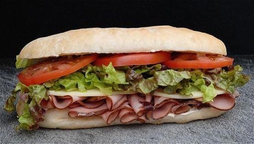 点击大图看下一张：早餐面包三明治图片