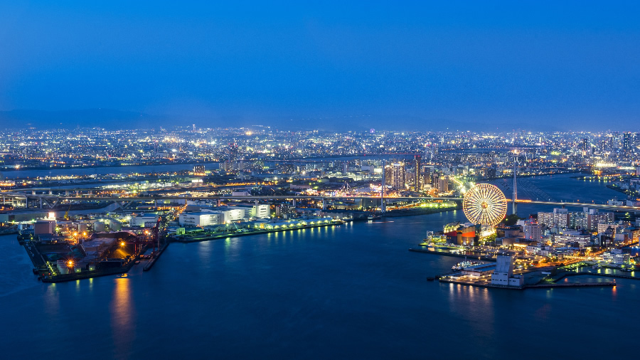 点击大图看下一张：日本大阪风景图片