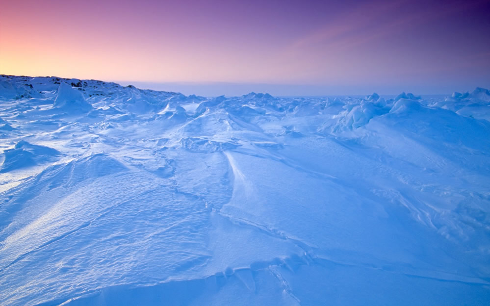 点击大图看下一张：极地冰雪风景图片
