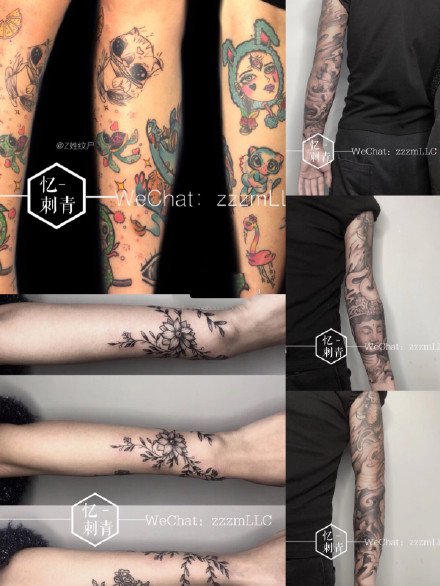 点击大图看下一张：河南洛阳忆刺青的一组纹身作品