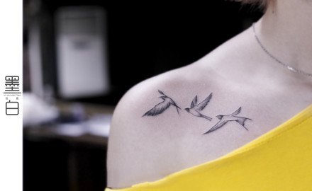 点击大图看下一张：大庆纹身 黑龙江大庆墨白刺青店的纹身作品