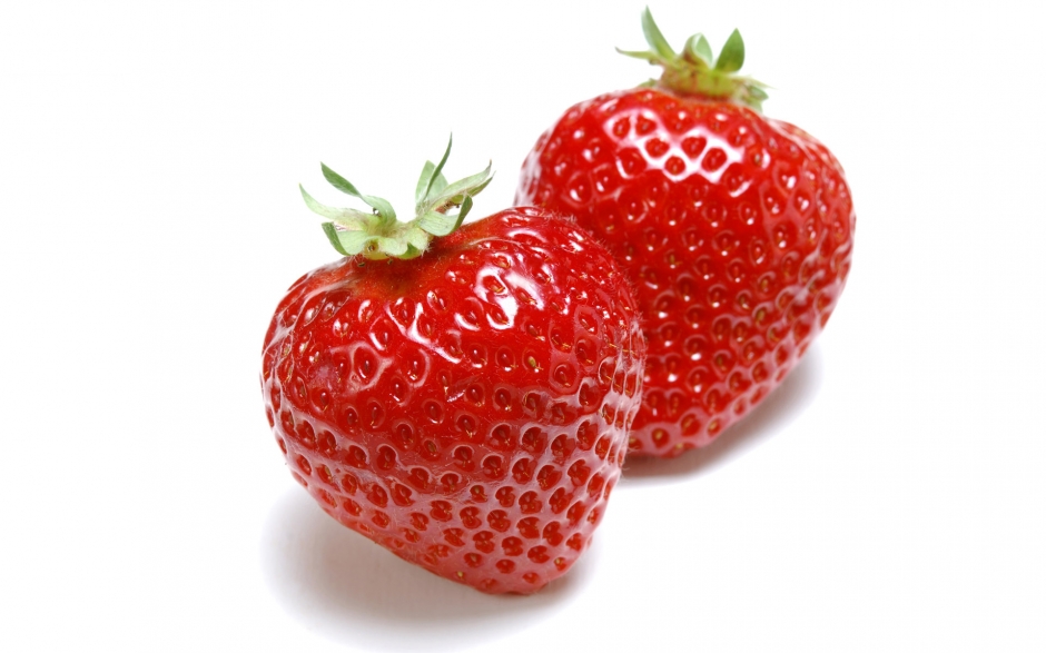 点击大图看下一张：一组红红的草莓图片欣赏
