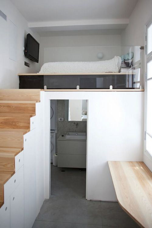 点击大图看下一张：理想中的单身公寓设计欣赏