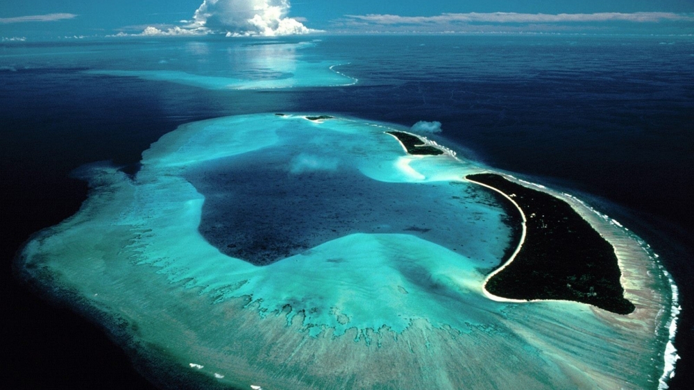 点击大图看下一张：唯美海岛自然风光图片桌面壁纸