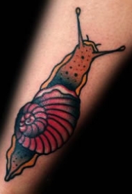 蜗牛纹身 19款小动物蜗牛主题的纹身图案