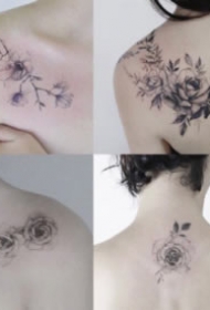36款花主题女生小清新纹身图片分享