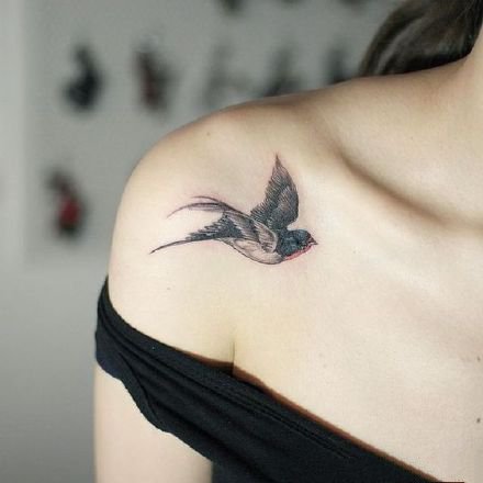 点击大图看下一张：燕子体态美丽，寓意吉祥，成双成对，又象征着爱情。是爱情之鸟
