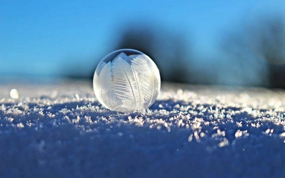 点击大图看下一张：精选超美雪景图片桌面壁纸