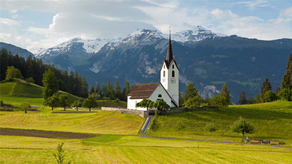 点击大图看下一张：阿尔卑斯山风景高清手机壁纸