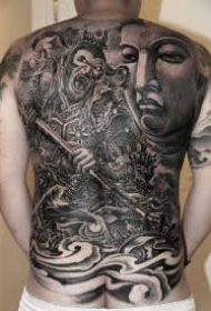 孙悟空纹身 24款大满背的齐天大圣纹身图案作品