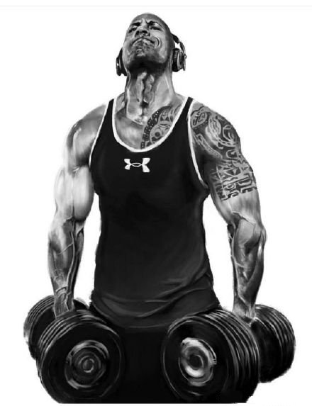 点击大图看下一张：巨石强森纹身 纹身肌肉猛男道恩强森的图片赏析