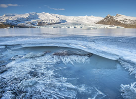 一组寒冷的冰岛风景图片