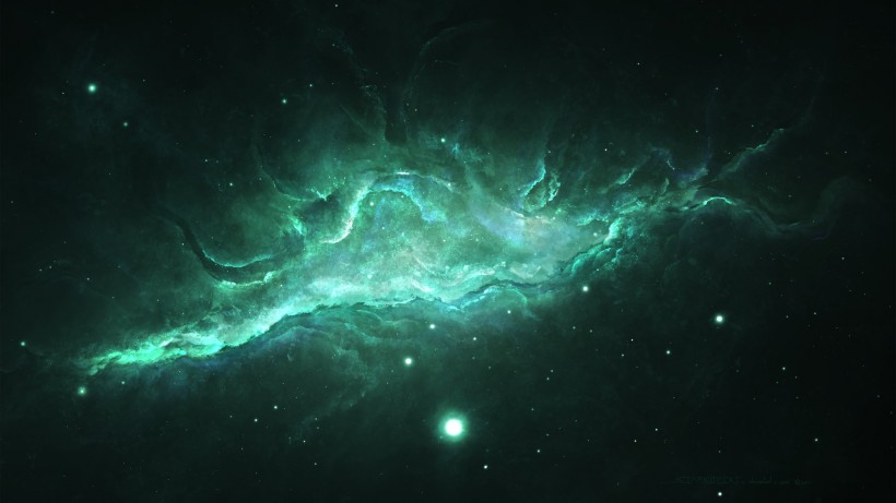 点击大图看下一张：唯美神秘的宇宙星空风景图片