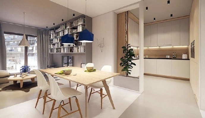 点击大图看下一张：高级灰系列现代公寓设计