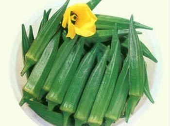 点击大图看下一张：一组绿色蔬菜秋葵图片