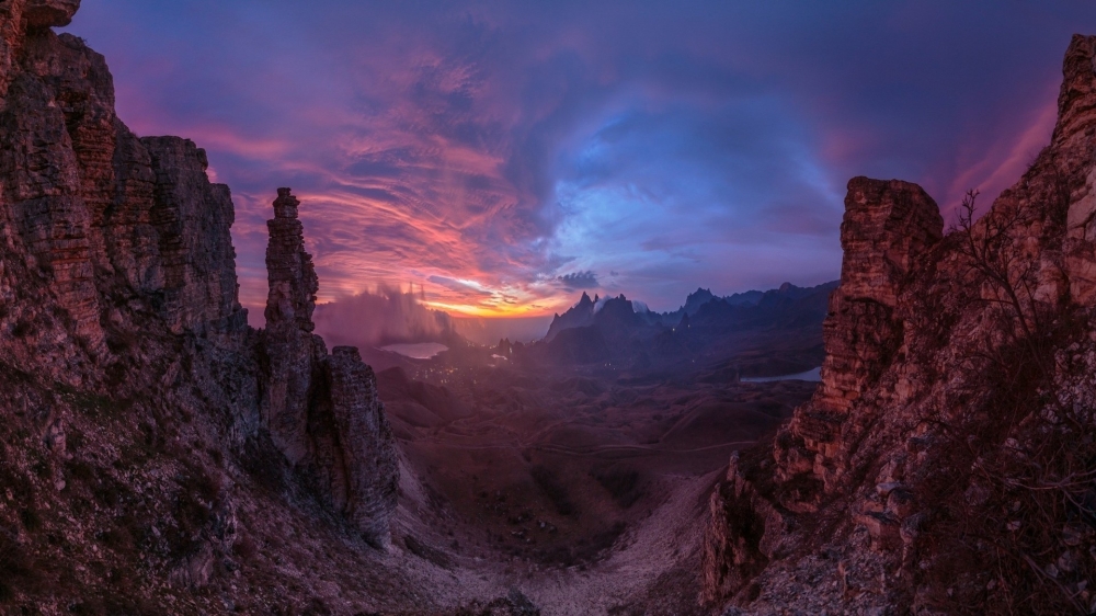 点击大图看下一张：精选唯美夕阳风景图片桌面壁纸